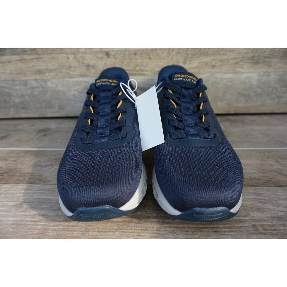 Skechers Swift Fit Hands Free Sneakers Men’s 9.5 Navy Memory Foam Shoes New